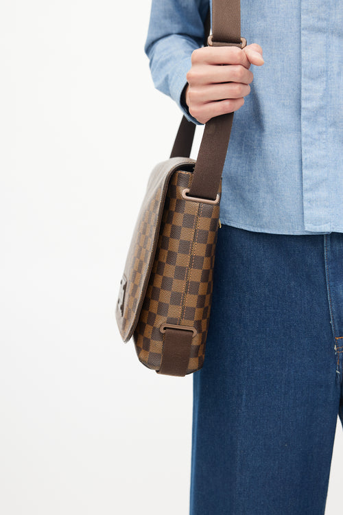 Louis Vuitton Brown Damier Ebene Brooklyn GM Bag