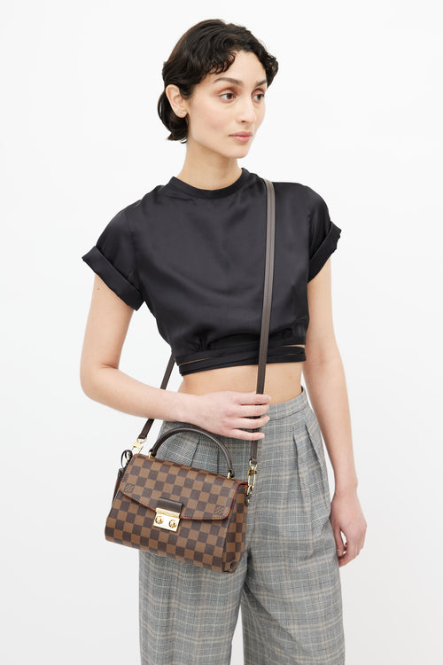 Louis Vuitton Brown Damier Ebene Croisette Shoulder Bag