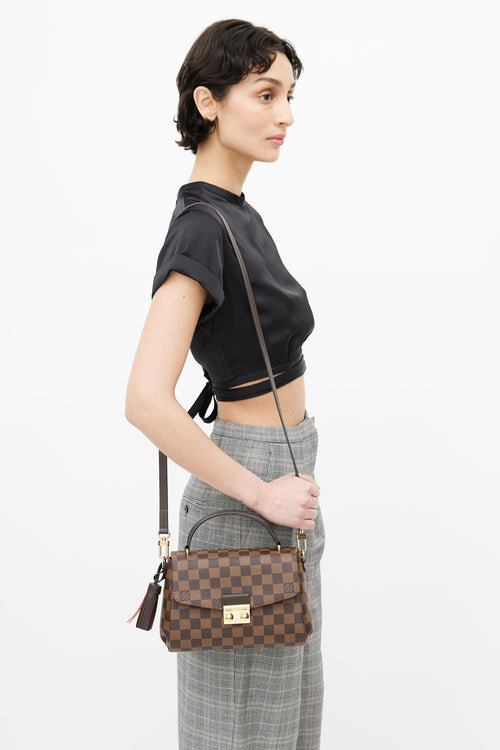 Louis Vuitton Brown Damier Ebene Croisette Shoulder Bag