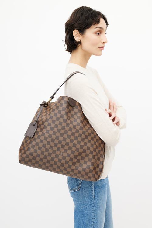 Louis Vuitton Brown Damier Ebene Graceful Shoulder Bag