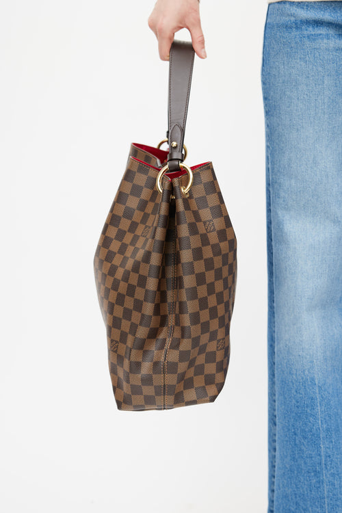 Louis Vuitton Brown Damier Ebene Graceful Shoulder Bag