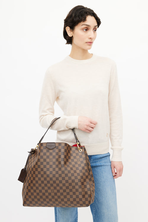 Louis Vuitton Brown Damier Ebene Graceful Shoulder Bag