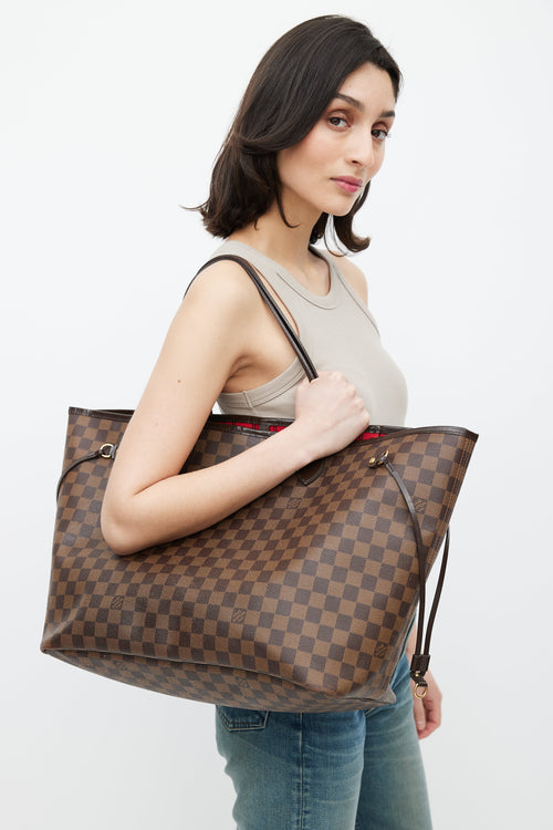 Louis Vuitton Brown Damier Ebene Neverfull GM Bag