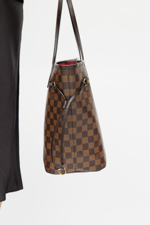 2017 Brown Damier Ebene Neverfull Tote