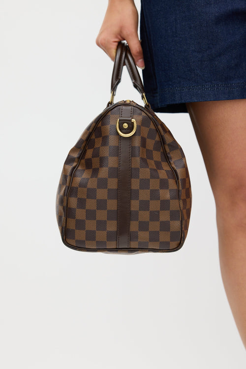 Louis Vuitton Brown Damier Ebene Speedy 35 Bag