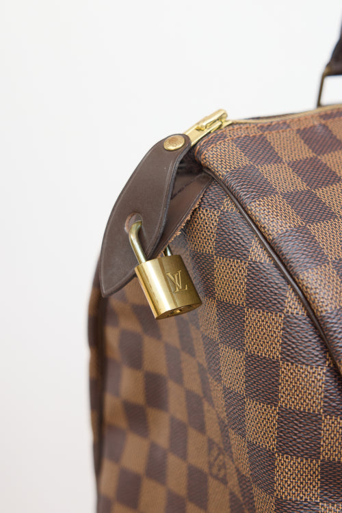 Louis Vuitton Brown Damier Ebene Speedy 35 Bag