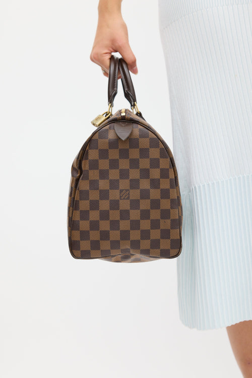 Louis Vuitton Brown Damier Ebene Speedy 35 Bag