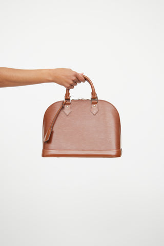 Louis Vuitton Brown Epi Alma Bag