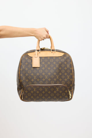 Louis Vuitton Brown Evasion Boston Monogram Bag