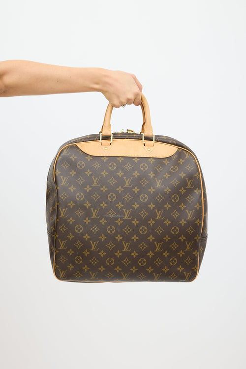 Louis Vuitton Brown Evasion Boston Monogram Bag