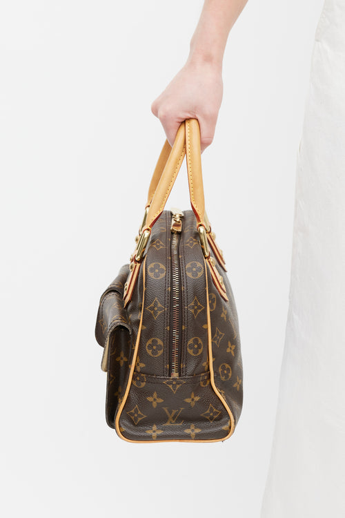 Louis Vuitton Brown 
Gold Manhattan Monogram Bag