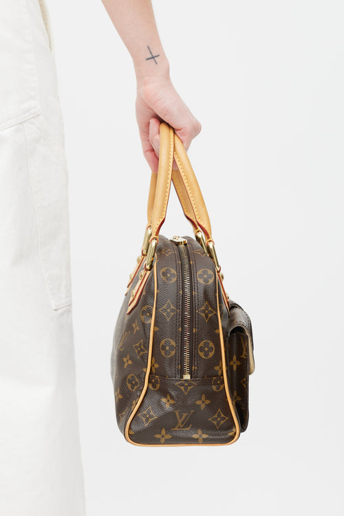 Louis Vuitton Brown 
Gold Manhattan Monogram Bag