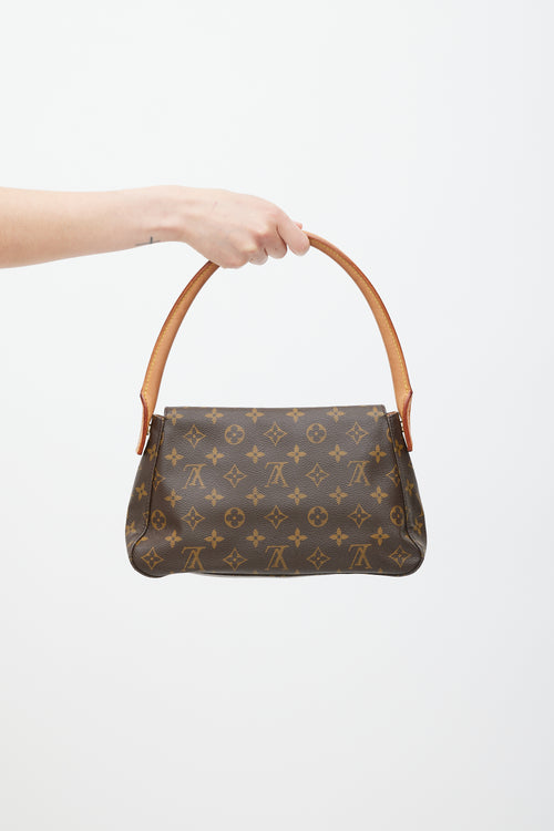 Louis Vuitton Brown Looping PM Monogram Bag