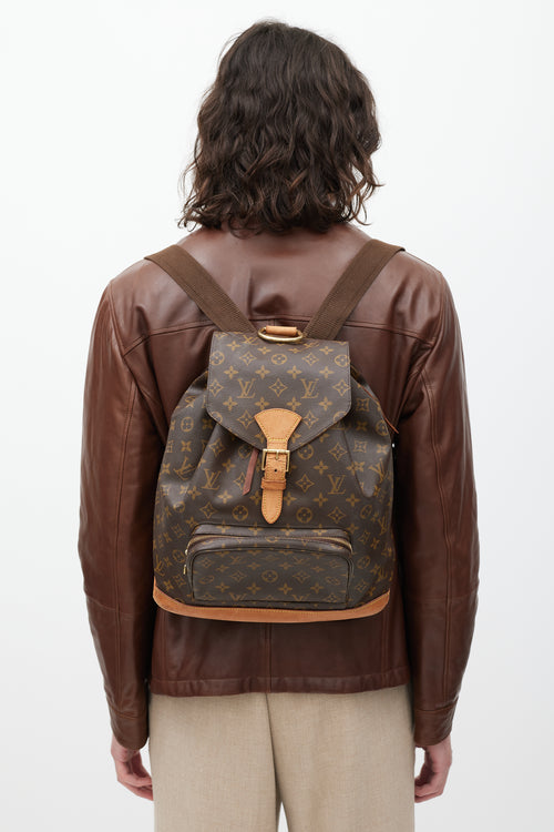 Louis Vuitton Brown Monogram Canvas Montsouris Backpack