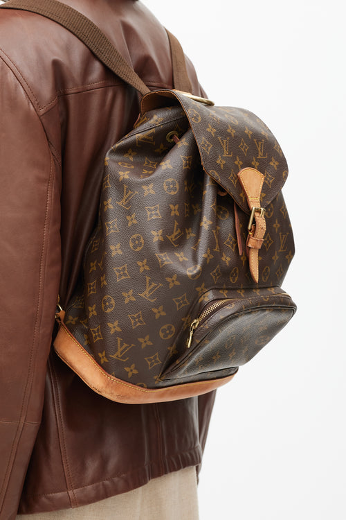 Louis Vuitton Brown Monogram Canvas Montsouris Backpack