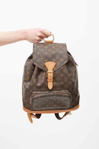 Louis Vuitton Brown Monogram Canvas Montsouris Backpack