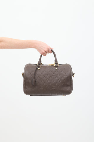 Louis Vuitton Brown Monogram Empreinte Speedy Bandoulière 30 Bag