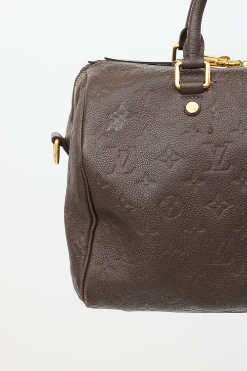 Louis Vuitton Brown Monogram Empreinte Speedy Bandoulière 30 Bag