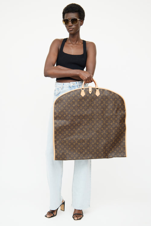 Louis Vuitton Brown Monogram Coated Garment Bag