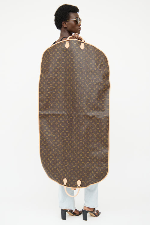 Louis Vuitton Brown Monogram Coated Garment Bag