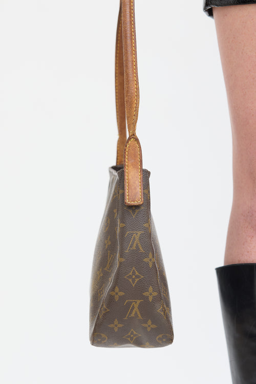 Louis Vuitton Brown Monogram Looping MM Tote Bag