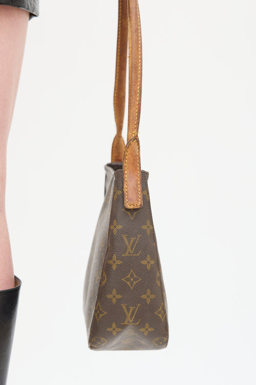 Louis Vuitton Brown Monogram Looping MM Tote Bag