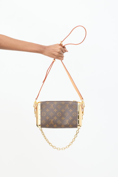 Louis Vuitton Brown Monogram Metal Plated Capsule Pochette Bag