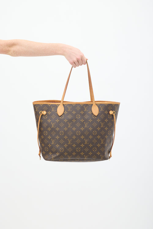 Louis Vuitton Brown Monogram Neverfull MM Bag