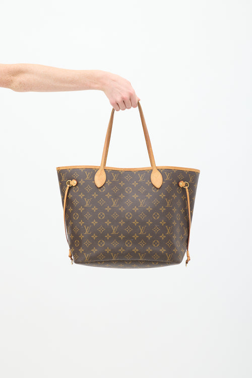 Louis Vuitton Brown Monogram Neverfull MM Bag