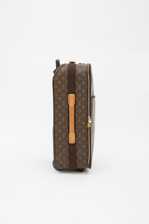 Louis Vuitton Brown Monogram Pégase 55 Suitcase