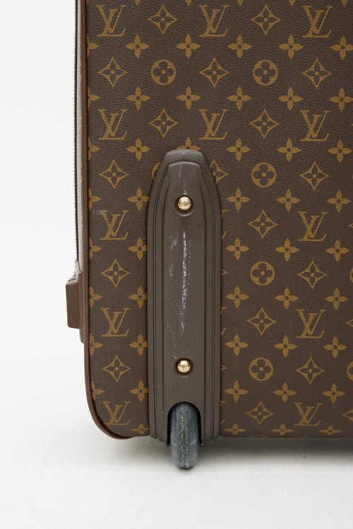 Louis Vuitton Brown Monogram Pégase 55 Suitcase