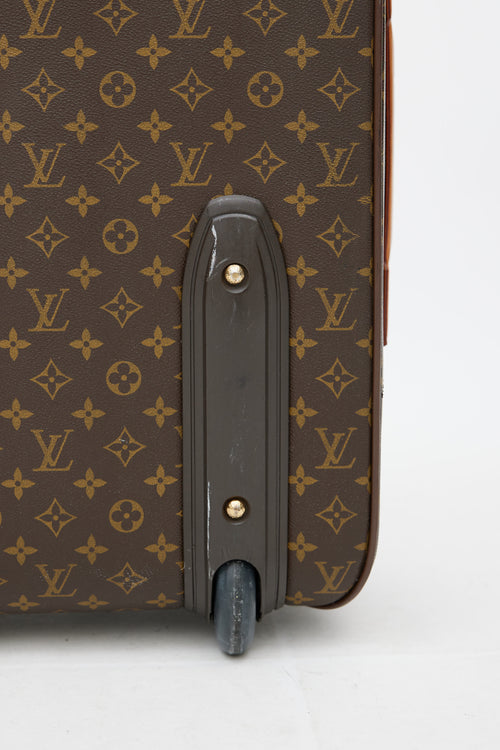 Louis Vuitton Brown Monogram Pégase 55 Suitcase