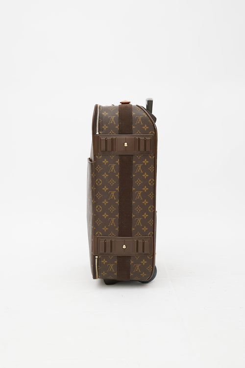 Louis Vuitton Brown Monogram Pégase 55 Suitcase