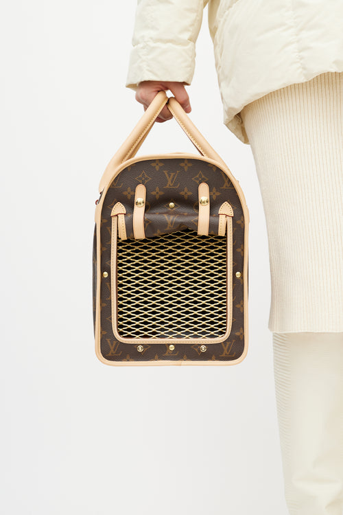 Louis Vuitton Brown Monogram Pet Carrier