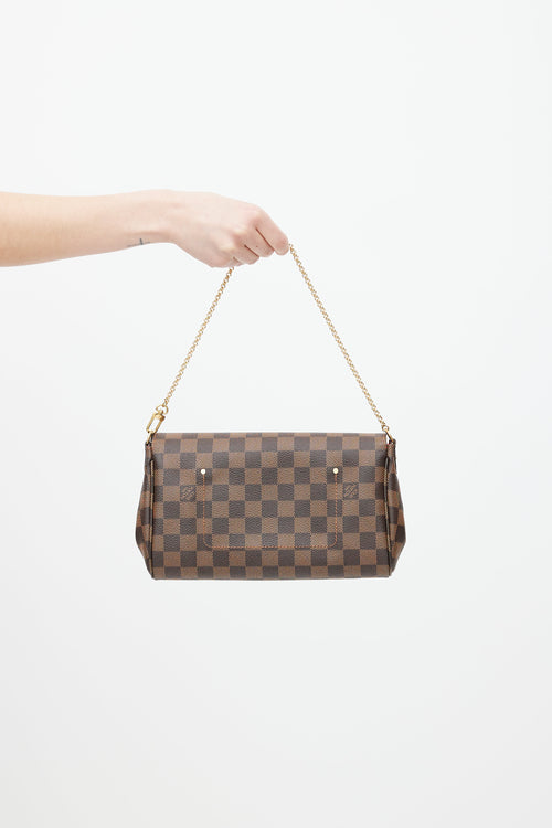 Louis Vuitton Brown Damier Ebene Favourite MM Shoulder Bag