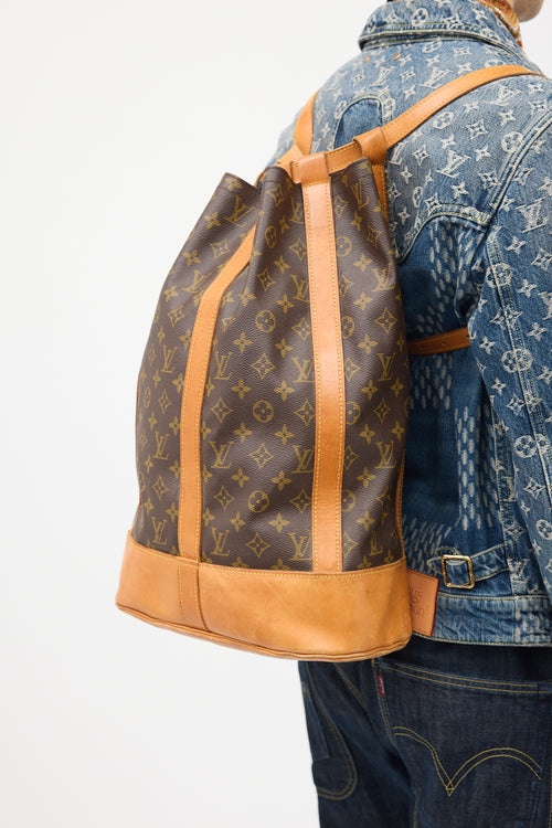 Louis Vuitton Vintage Brown Monogram Randonnee Shoulder Bag