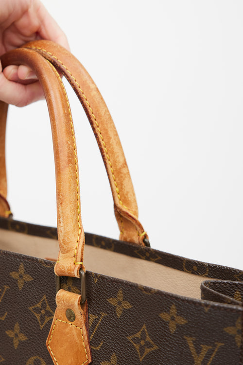 Louis Vuitton Brown Monogram Canvas Sac Plat GM Tote Bag