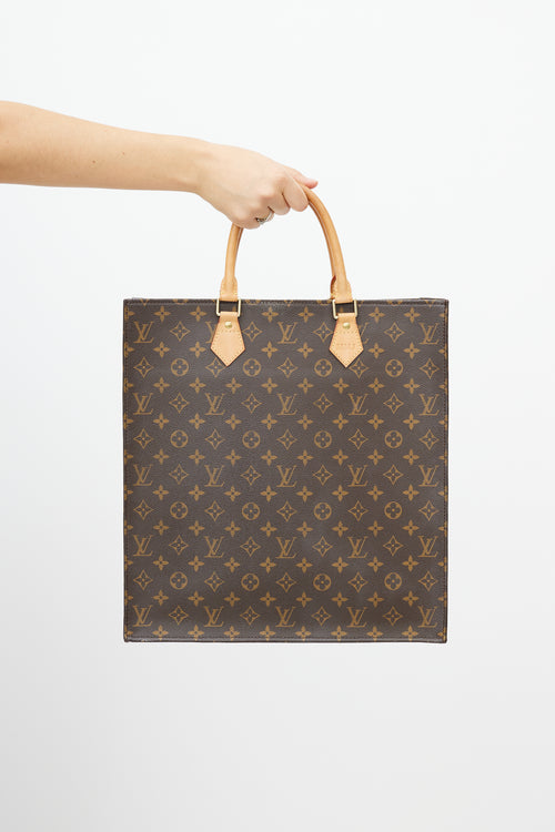 Louis Vuitton Brown Monogram Canvas Sac Plat GM Tote