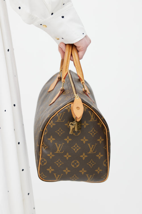 Louis Vuitton Brown Monogram Speedy 30 Bag