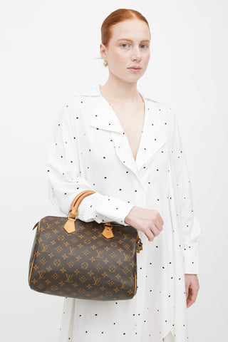 Louis Vuitton Brown Monogram Speedy 30 Bag