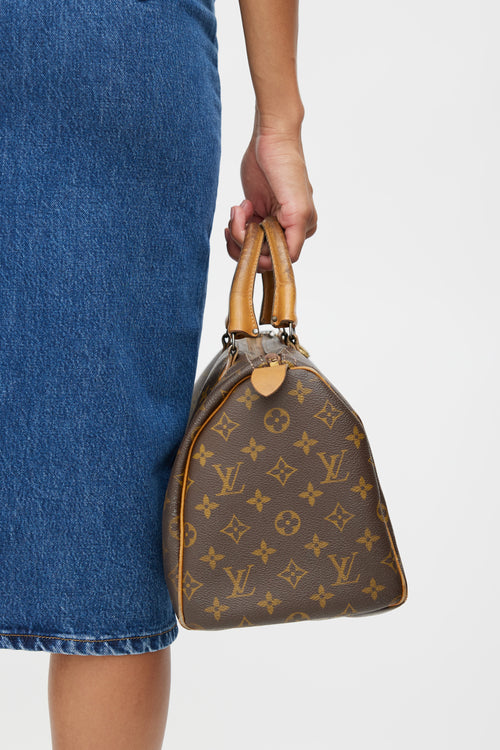 Louis Vuitton Brown Monogram Speedy 30 Bag