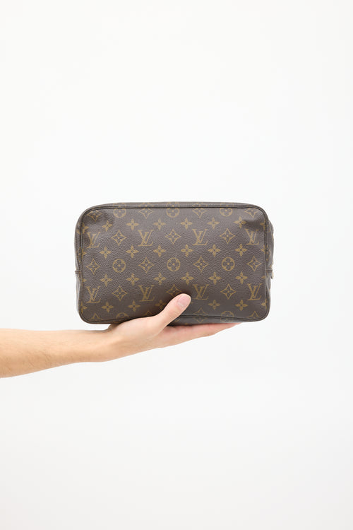 Louis Vuitton Brown Monogram Trousse Toilette 28 Pouch