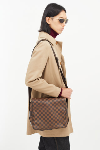 Louis Vuitton Brown Naviglio Damier Ebene Bag