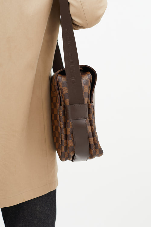 Louis Vuitton Brown Naviglio Damier Ebene Bag