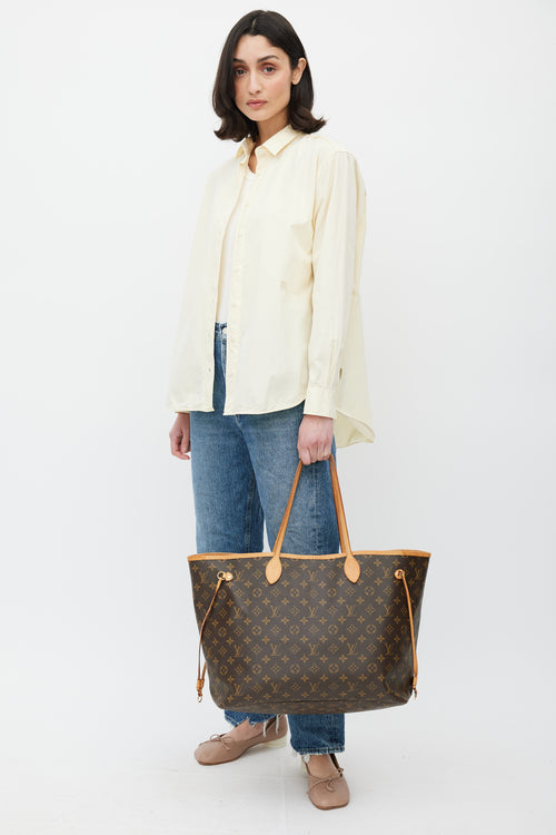 Louis Vuitton Brown Monogram Canvas Neverfull Tote Bag