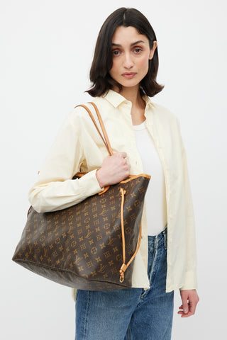 Louis Vuitton Brown Monogram Canvas Neverfull Tote Bag