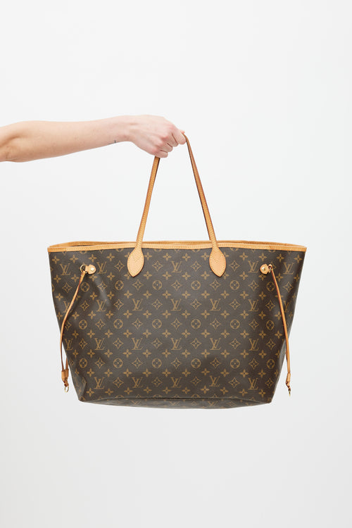 Louis Vuitton Brown Monogram Canvas Neverfull Tote Bag