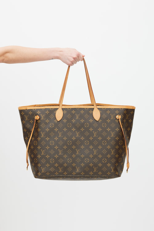 Louis Vuitton Brown Monogram Canvas Neverfull Tote Bag