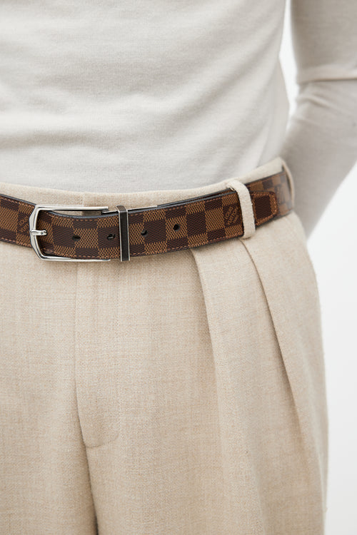 Louis Vuitton Brown 
Damier Ebene Belt