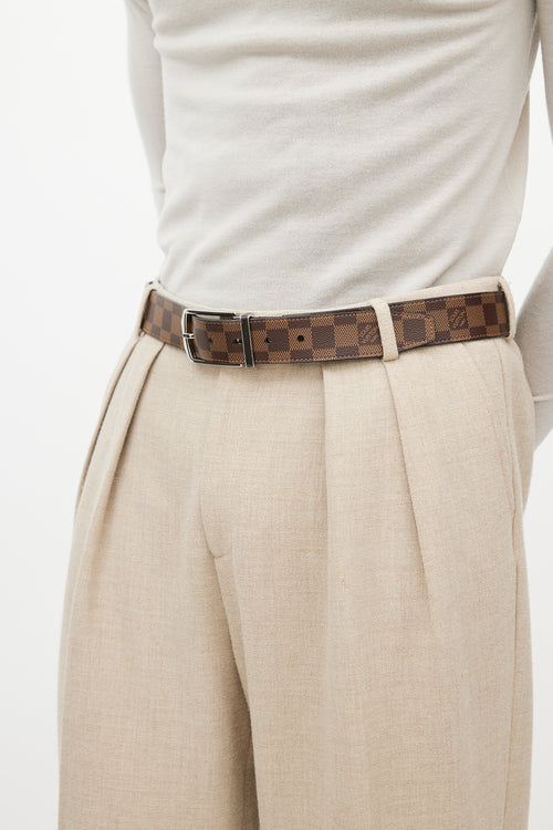 Louis Vuitton Brown 
Damier Ebene Belt